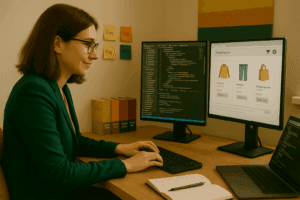 Illustration zu Shopware- und E-Commerce-Lösungen der Agentur